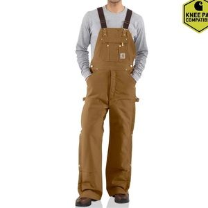 Carhartt Quilt lined zip to thigh overalls 30 X 30